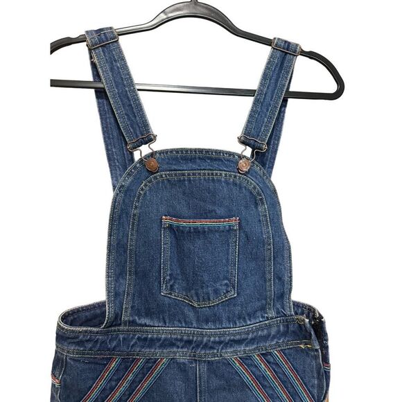 Free People Rainbow Connection Blue Flare & Wide Leg Jeans - Picture 8 of 14